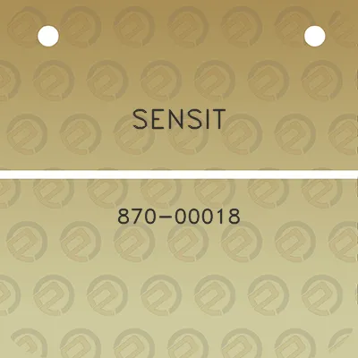 sensit-870-00018