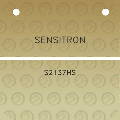 sensitron-s2137hs