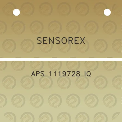 sensorex-aps-1119728-iq