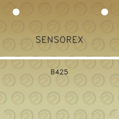 sensorex-b425