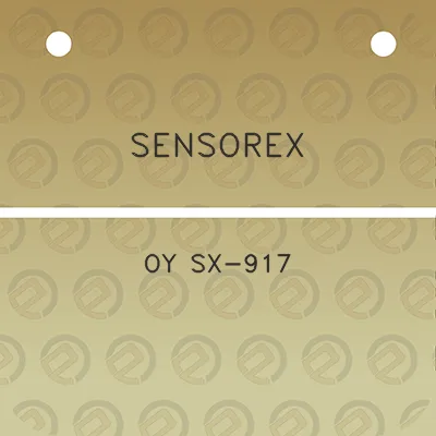 sensorex-oy-sx-917