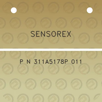 sensorex-p-n-311a5178p-011