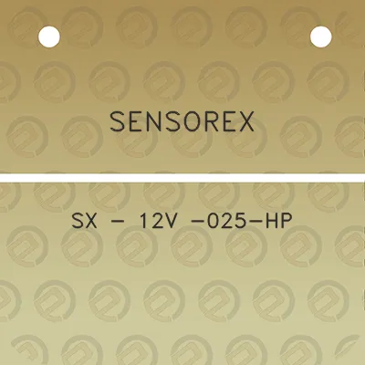 sensorex-sx-12v-025-hp