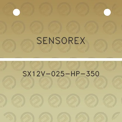 sensorex-sx12v-025-hp-350