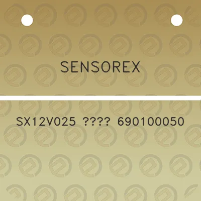 sensorex-sx12v025-690100050