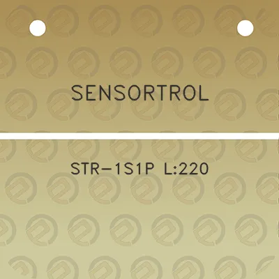 sensortrol-str-1s1p-l220