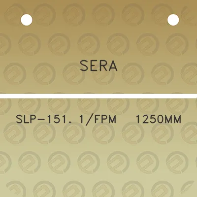 sera-slp-151-1fpm-1250mm