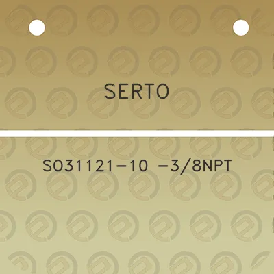 serto-so31121-10-38npt