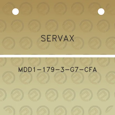 servax-mdd1-179-3-g7-cfa