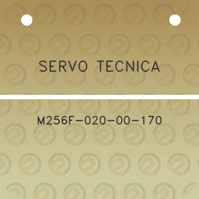 servo-tecnica-m256f-020-00-170