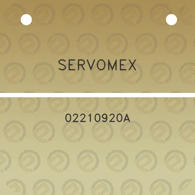 servomex-02210920a