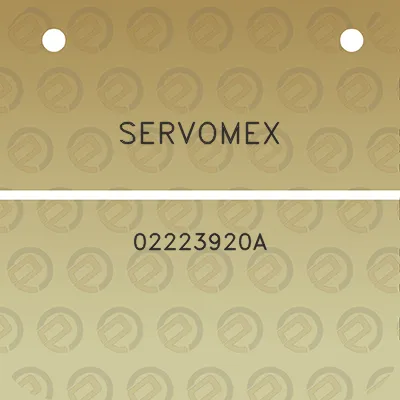 servomex-02223920a