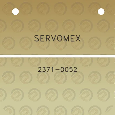 servomex-2371-0052