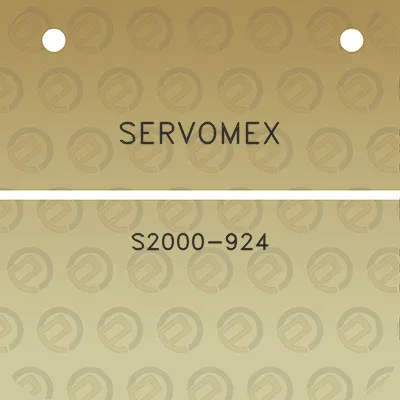 servomex-s2000-924