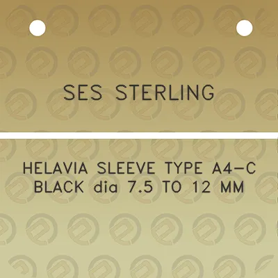 ses-sterling-helavia-sleeve-type-a4-c-black-dia-75-to-12-mm