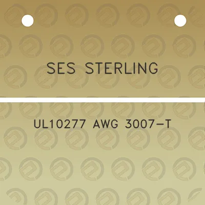 ses-sterling-ul10277-awg-3007-t