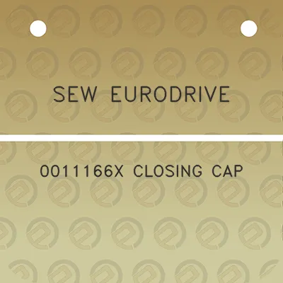 sew-eurodrive-0011166x-closing-cap