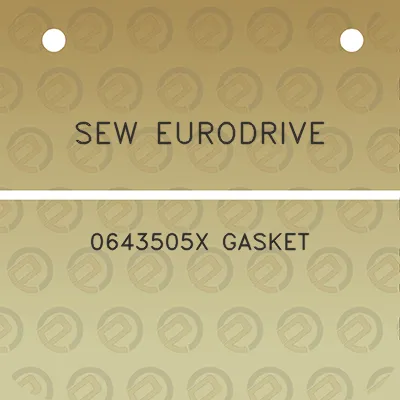 sew-eurodrive-0643505x-gasket