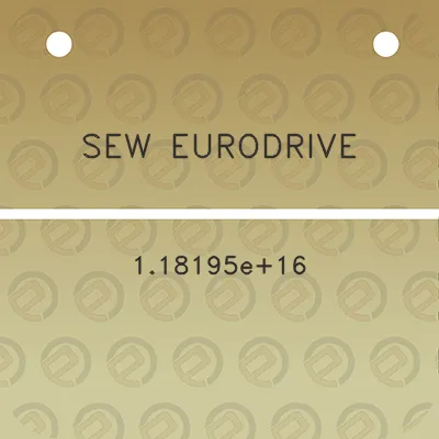 sew-eurodrive-118e16