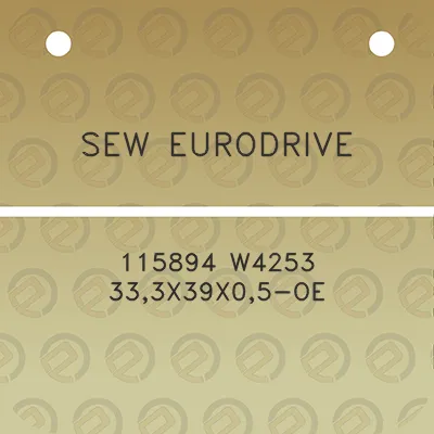 sew-eurodrive-115894-w4253-333x39x05-oe