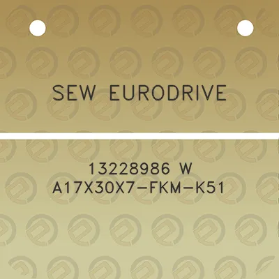 sew-eurodrive-13228986-w-a17x30x7-fkm-k51