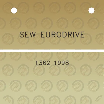 sew-eurodrive-1362-1998