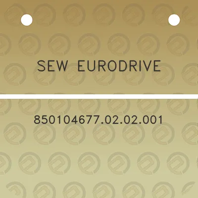 sew-eurodrive-8501046770202001