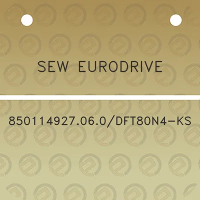 sew-eurodrive-850114927060dft80n4-ks