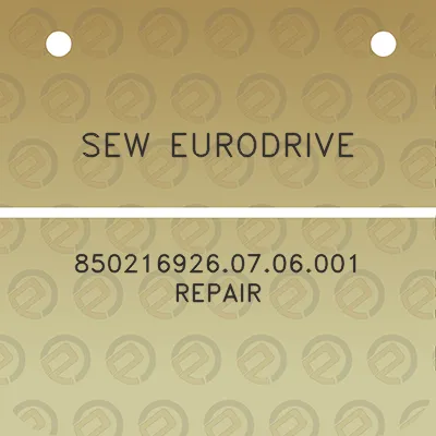 sew-eurodrive-8502169260706001-repair