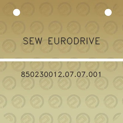 sew-eurodrive-8502300120707001