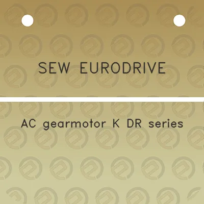 sew-eurodrive-ac-gearmotor-k-dr-series