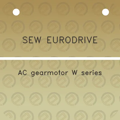 sew-eurodrive-ac-gearmotor-w-series