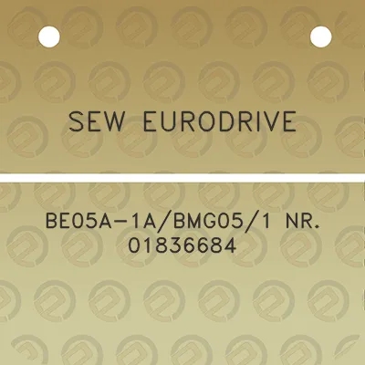 sew-eurodrive-be05a-1abmg051-nr-01836684