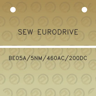 sew-eurodrive-be05a5nm460ac200dc