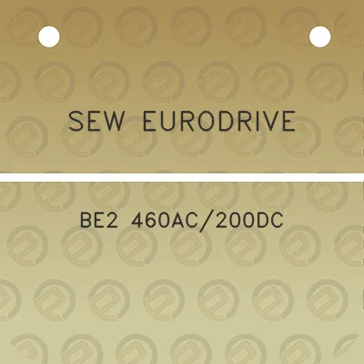 sew-eurodrive-be2-460ac200dc