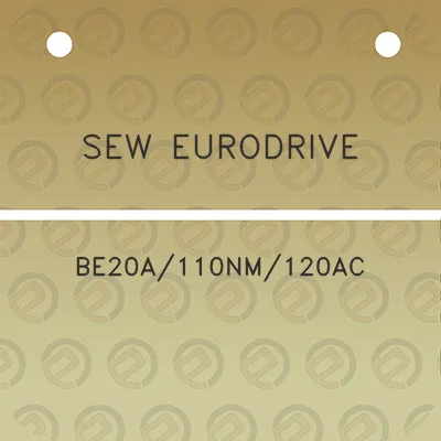 sew-eurodrive-be20a110nm120ac