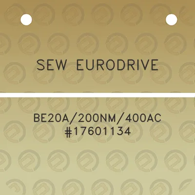 sew-eurodrive-be20a200nm400ac-17601134