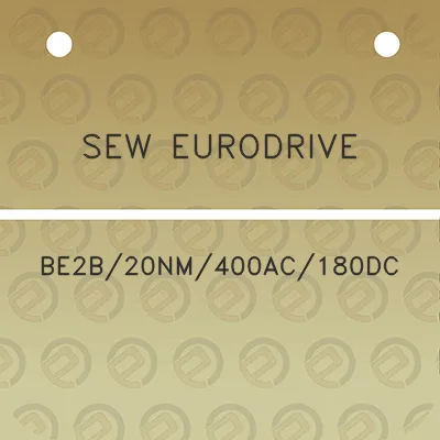 sew-eurodrive-be2b20nm400ac180dc