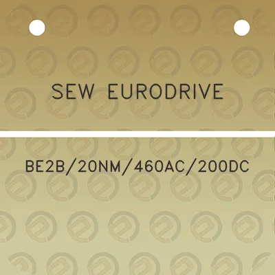 sew-eurodrive-be2b20nm460ac200dc