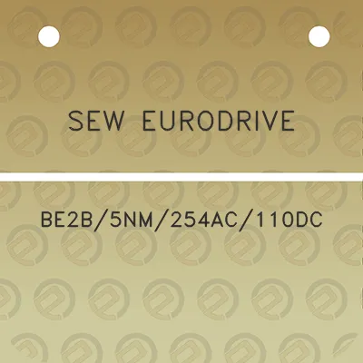 sew-eurodrive-be2b5nm254ac110dc