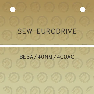 sew-eurodrive-be5a40nm400ac