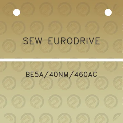 sew-eurodrive-be5a40nm460ac