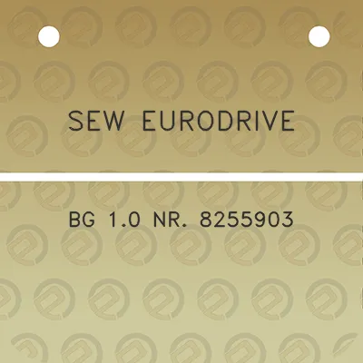 sew-eurodrive-bg-10-nr-8255903