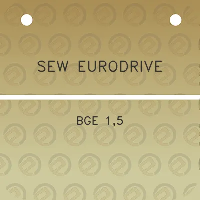 sew-eurodrive-bge-15