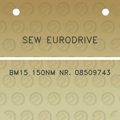 sew-eurodrive-bm15-150nm-nr-08509743