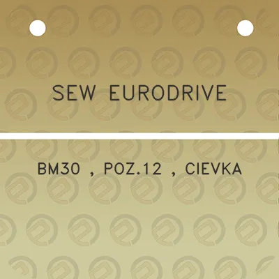 sew-eurodrive-bm30-poz12-cievka