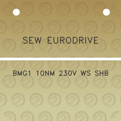 sew-eurodrive-bmg1-10nm-230v-ws-shb