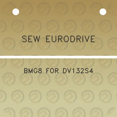 sew-eurodrive-bmg8-for-dv132s4