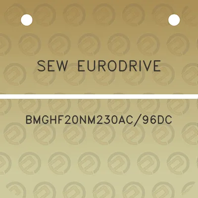 sew-eurodrive-bmghf20nm230ac96dc