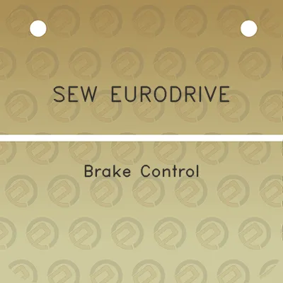 sew-eurodrive-brake-control